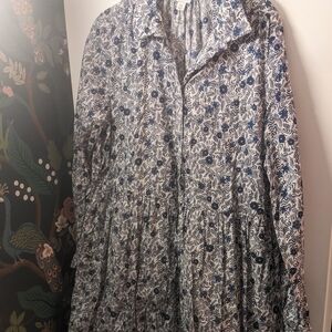 J. Crew size 16 cotton shirt mini dress
